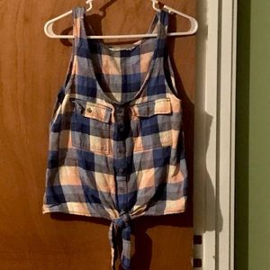 Women plaid top